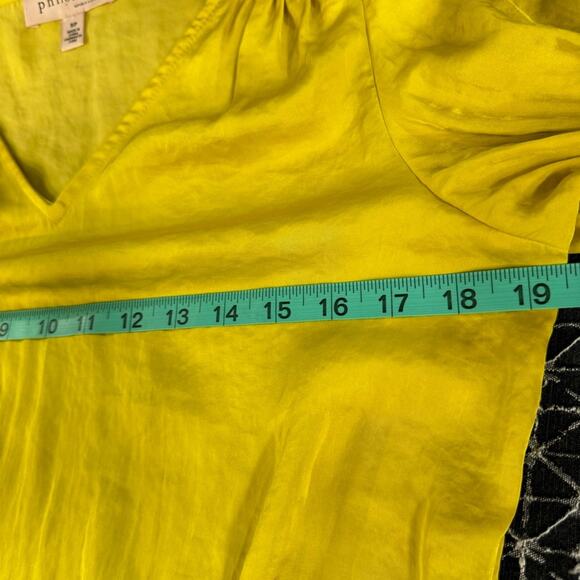 Petite Small Canary Yellow Philosophy Blouse - Picture 11 of 15